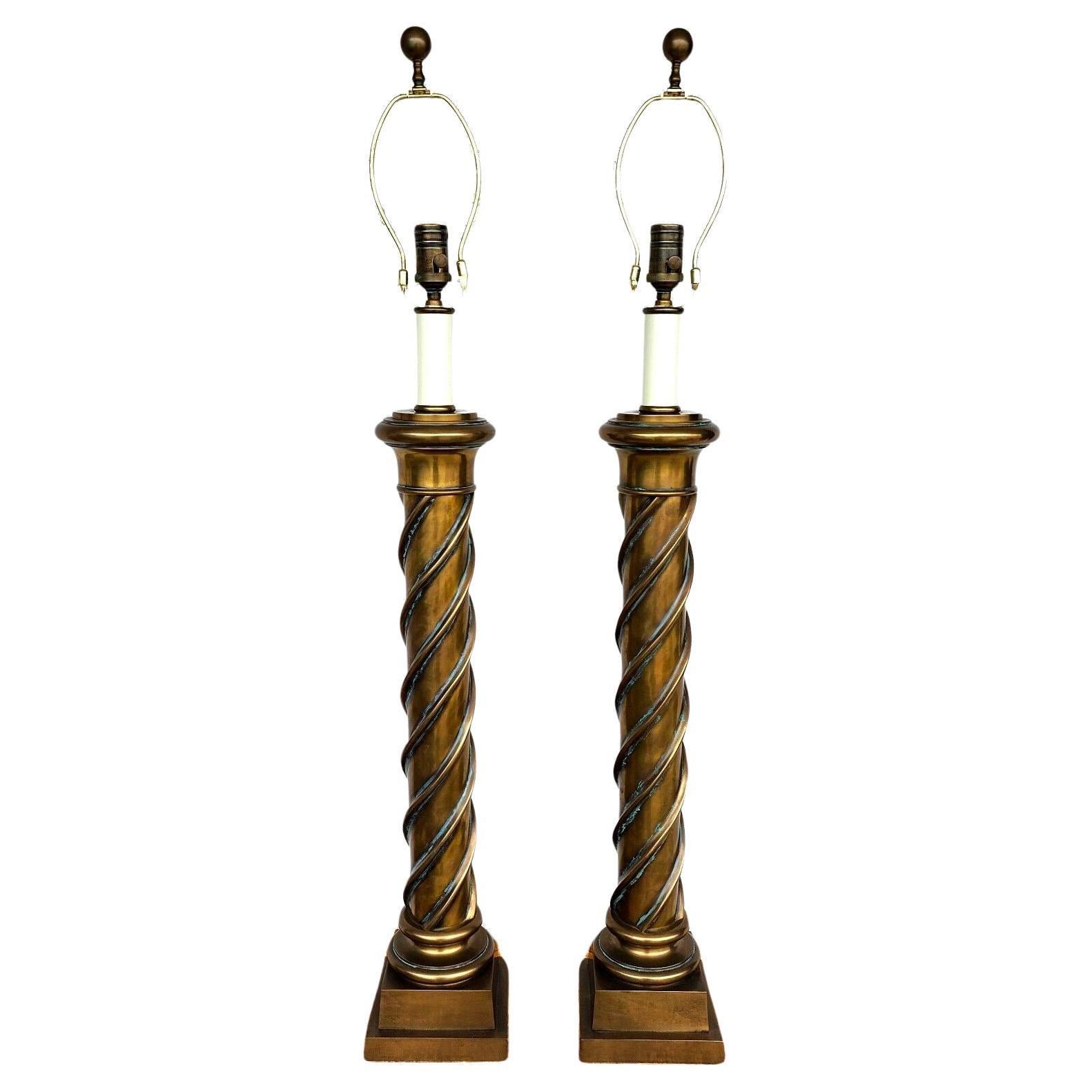Visual Comfort Table Lamps Solid Brass For Sale