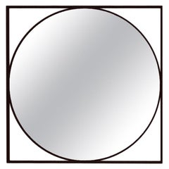 In Stock in Los Angeles, Visual Geometric Wall Mirror, Made in Italy