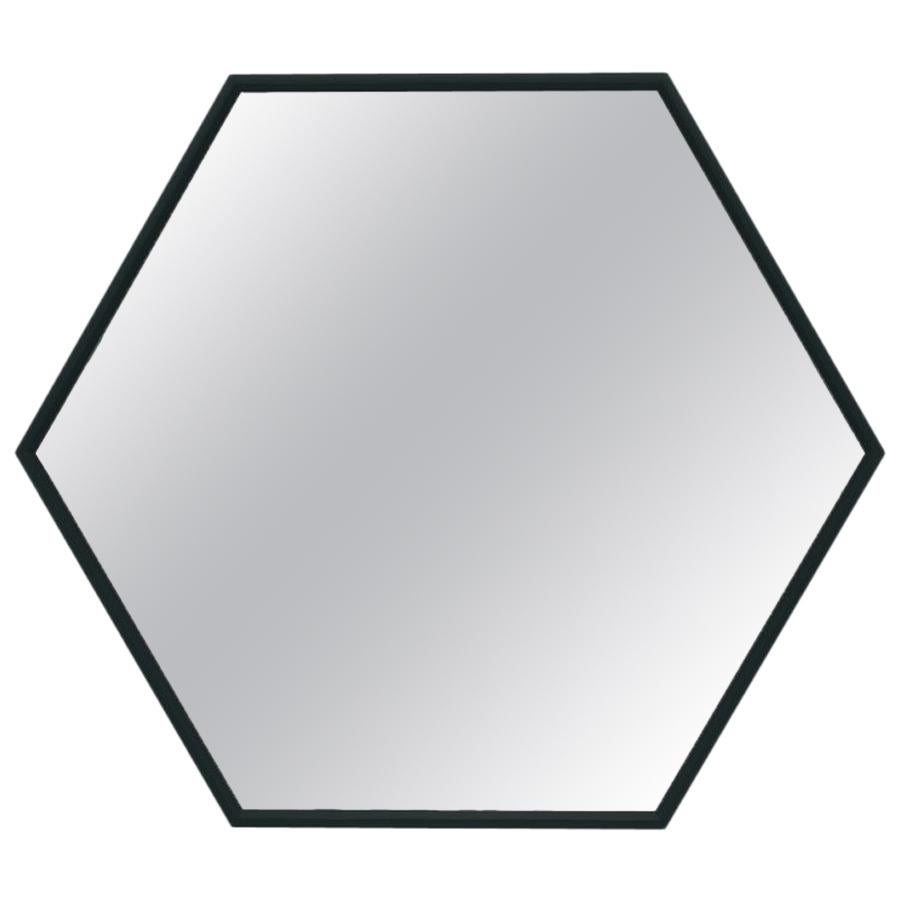 In Stock in Los Angeles, Visual Hexagonal Wall Mirror, Made in Italy