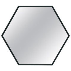 In Stock in Los Angeles, Visual Hexagonal Wall Mirror, Made in Italy