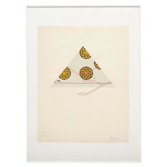 Visual Poem Lithograph by Joan Brossa, Signed, Limited Edition 51/90