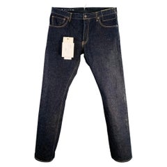VISVIM 36x32 Indigo Selvedge Mud Overdyed Denim Button Fly Jeans