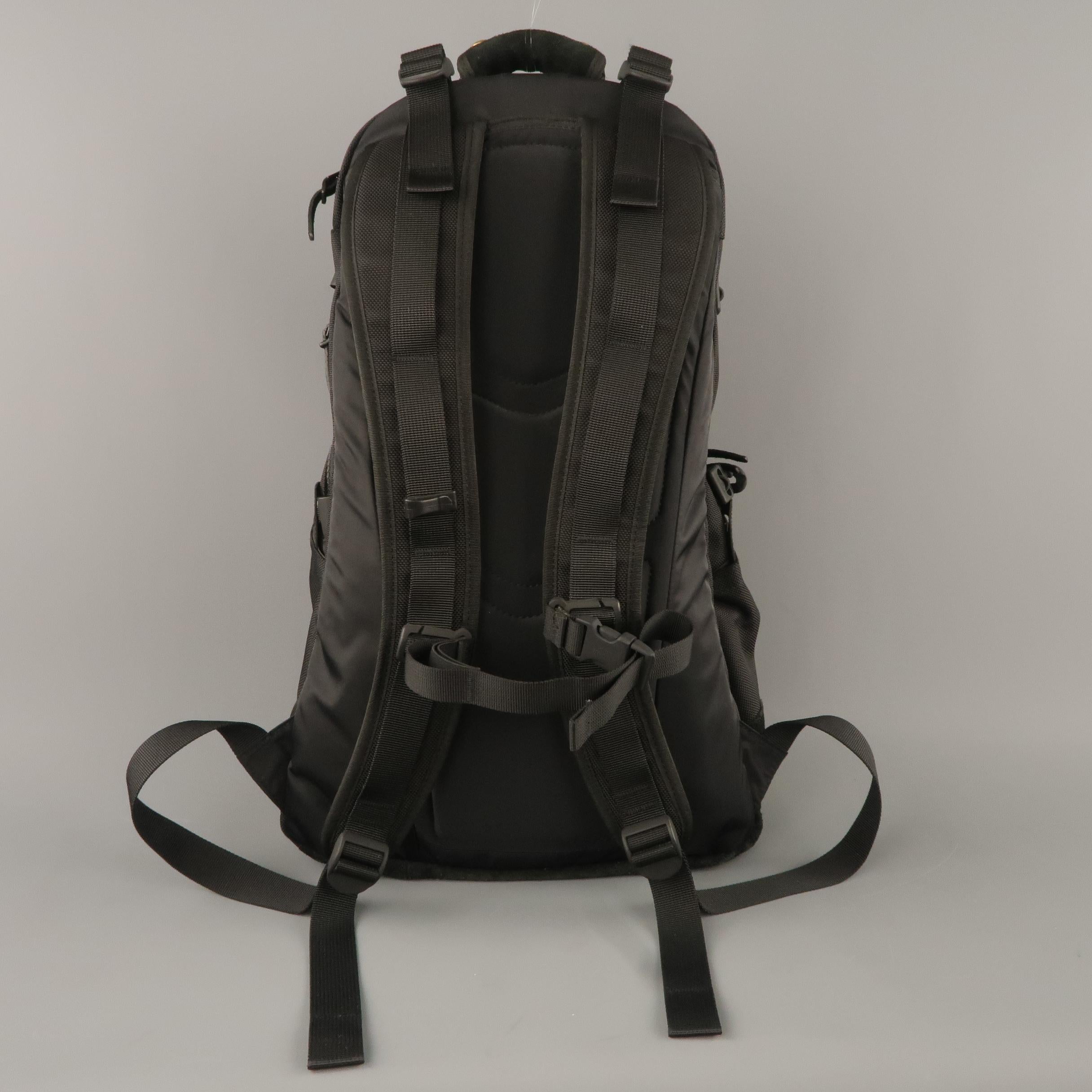 VISVIM Black Nylon & Suede Ballistic 20L Backpack Bag 1