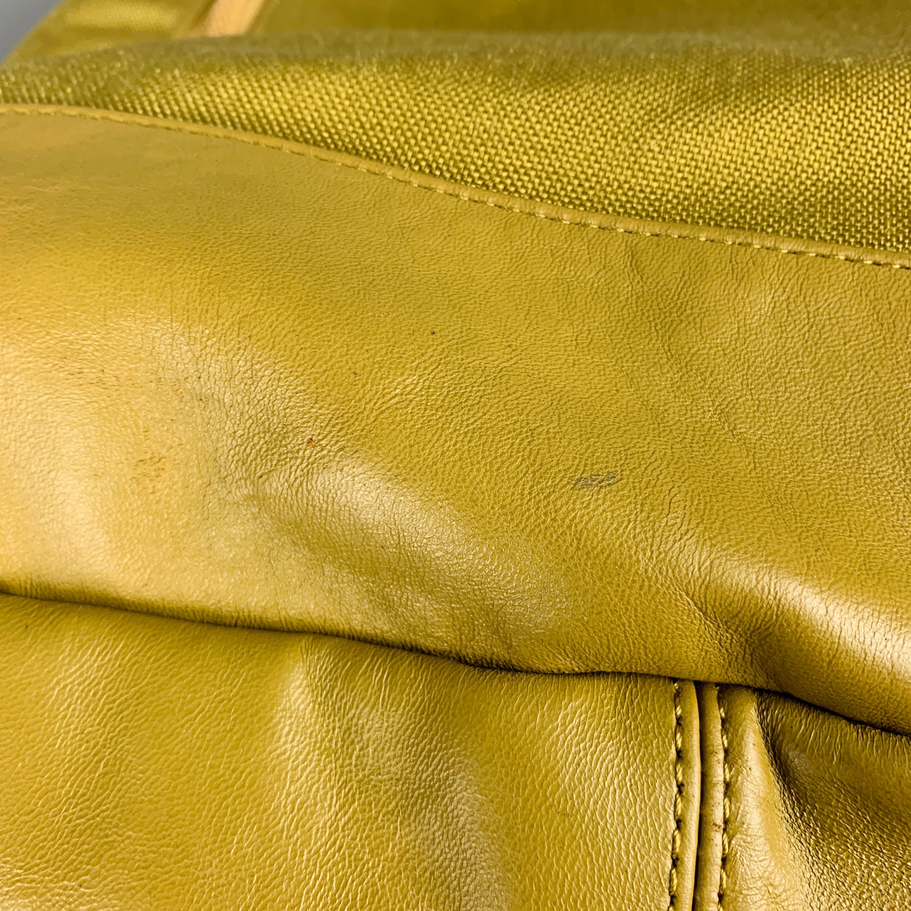 VISVIM Green -Cordura 20L- Nylon Leather Trim Backpack For Sale 6