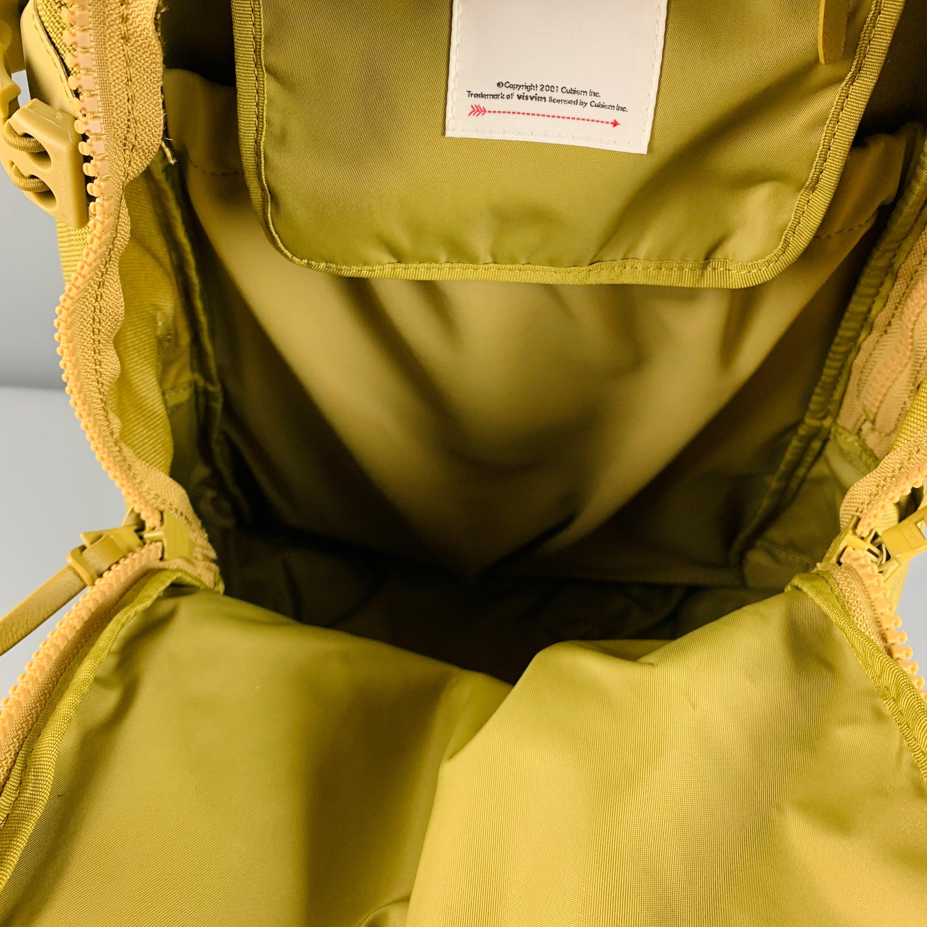 VISVIM Green -Cordura 20L- Nylon Leather Trim Backpack For Sale 2