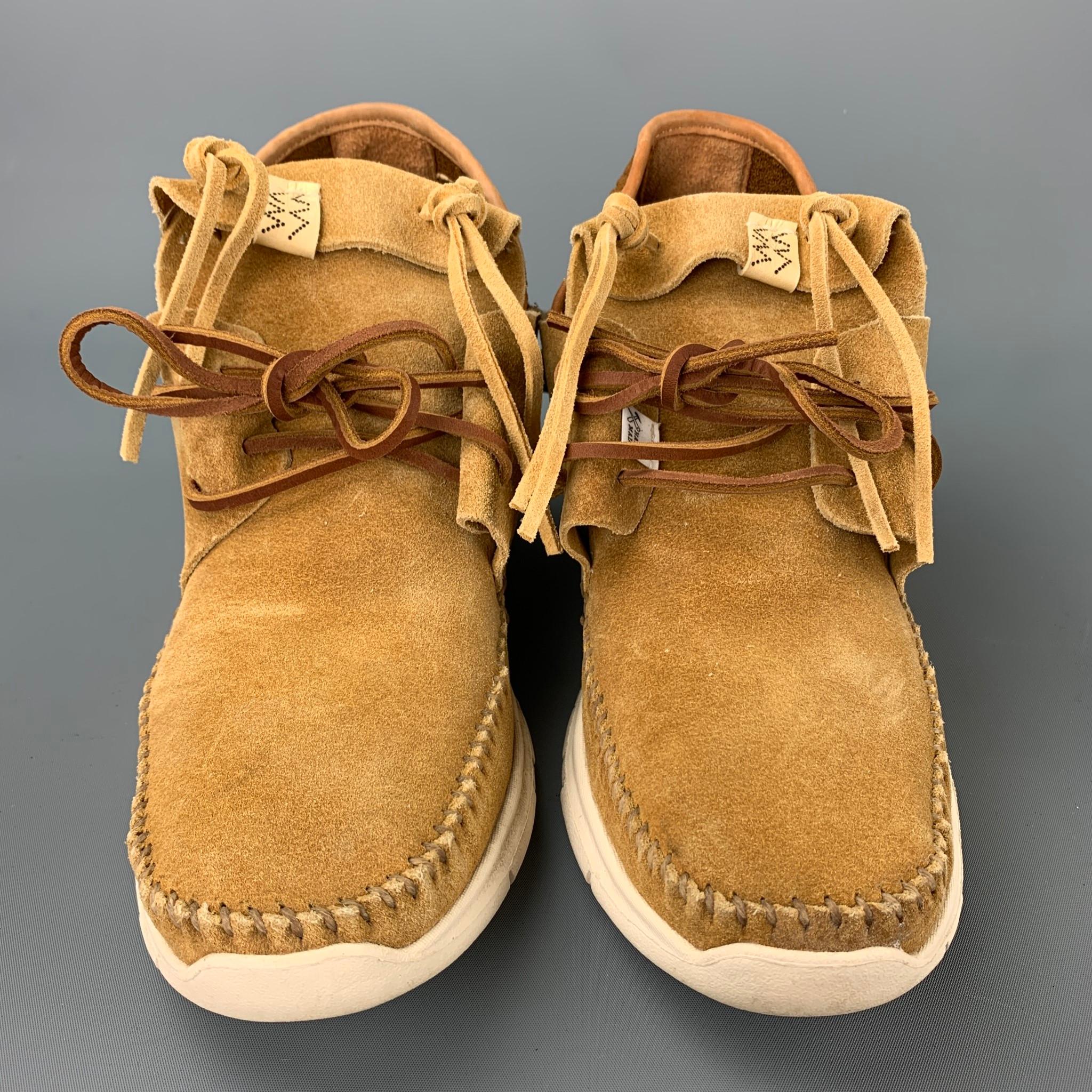 VISVIM Size 9.5 Tan Suede Ute Moc Trainer Hi-Folk Sneakers VISVIM Size 9.5 Tan Suede Ute Moc Trainer Hi-Folk Sneakers