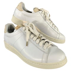 VISVIM Size 9.5 White Leather Lace Up Sneakers