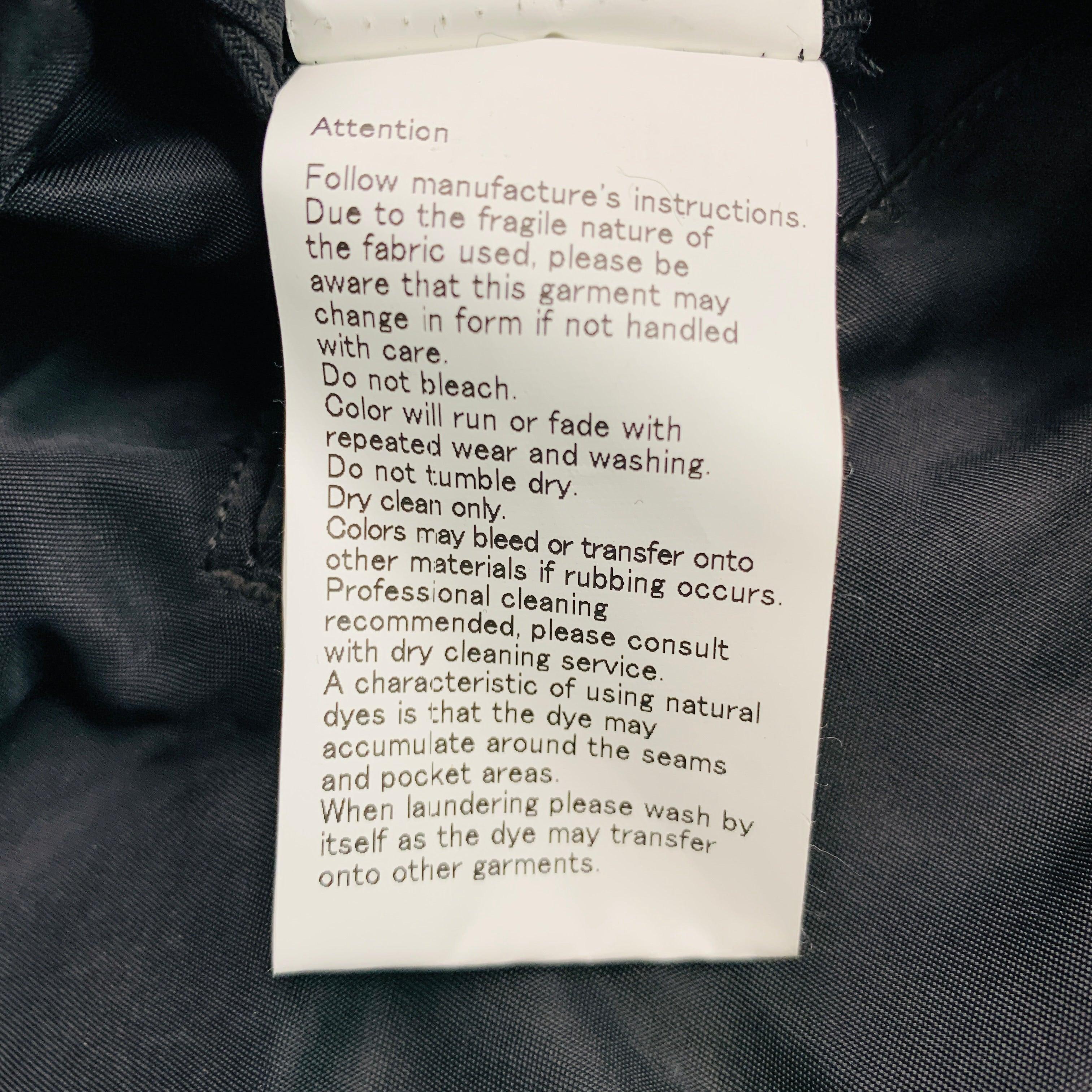 VISVIM Size L -Corps Down Jacket- Black Nylon Buttoned Coat For Sale 2