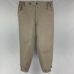 VISVIM Size L Grey Cotton Zip Fly Carroll Trouser Pants