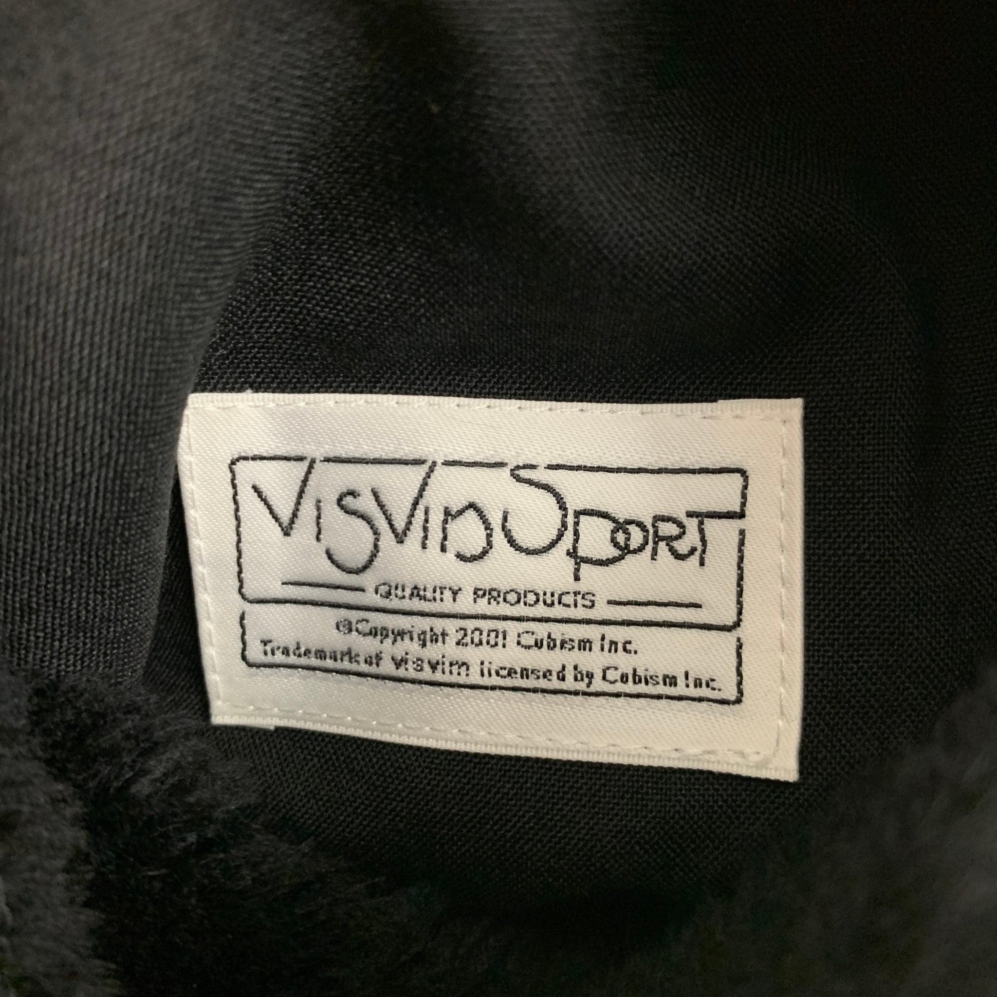 VISVIM - Gilet Boa réversible en laine texturée noire boutonné, taille M en vente 3