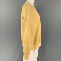 VISVIM Size M Mustard Heather Cotton Crew-Neck Amplus Sweatshirt