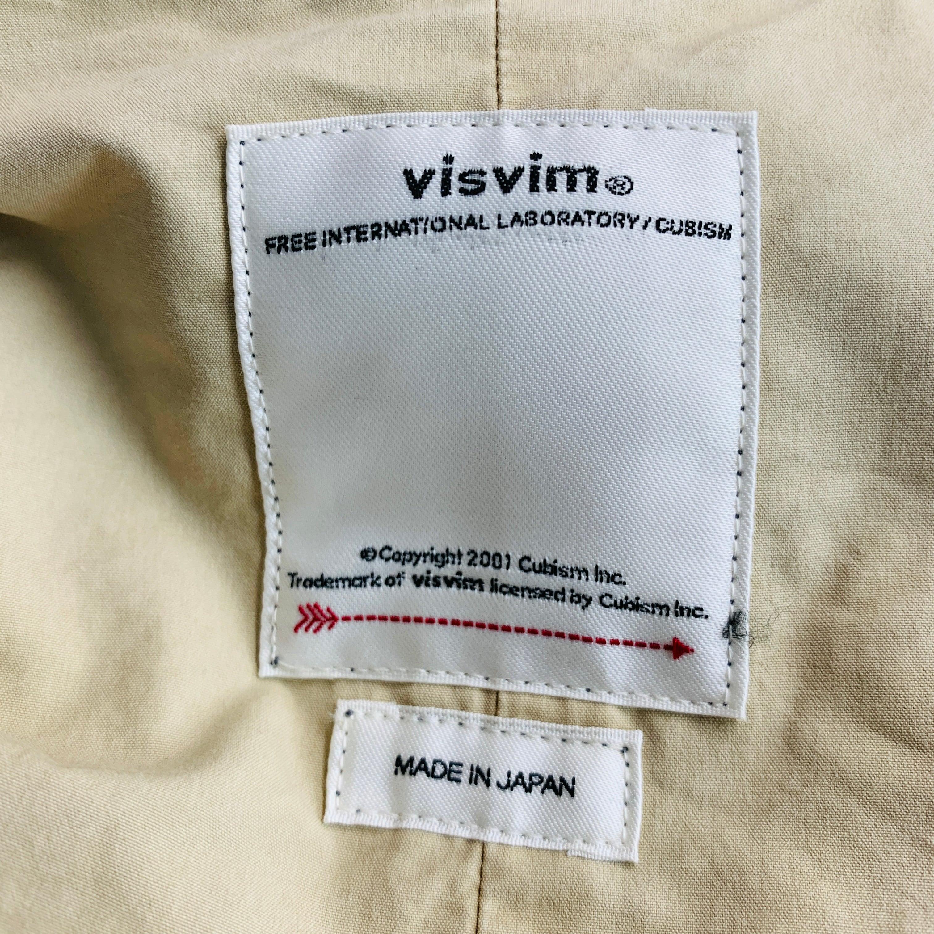 VISVIM Size S -Chamdo Fishtail Parka- Grey Cotton Parka Coat For Sale 1