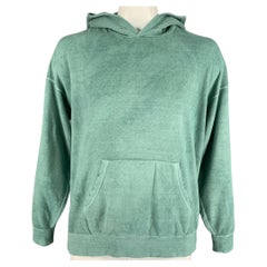 VISVIM Size XL Green Wash Cotton Jumbo Hoodie