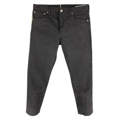 VISVIM Social Sculpture 16 CMYK Size 36 Black Selvedge Denim Jeans