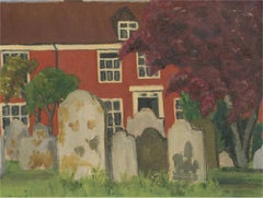Vita Gollancz (1926-2009) - 20th Century Oil, The Churchyard