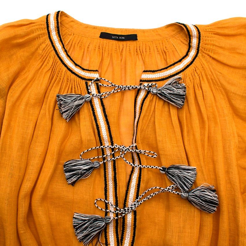 golden orange dress