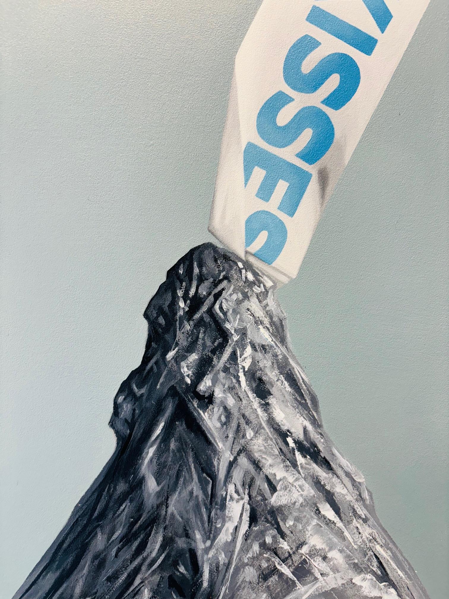 Silver Kiss  - original hyperrealistic oil painting - contemporary art 1