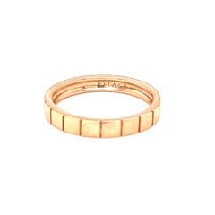18 Karat Rose Gold Band Ring