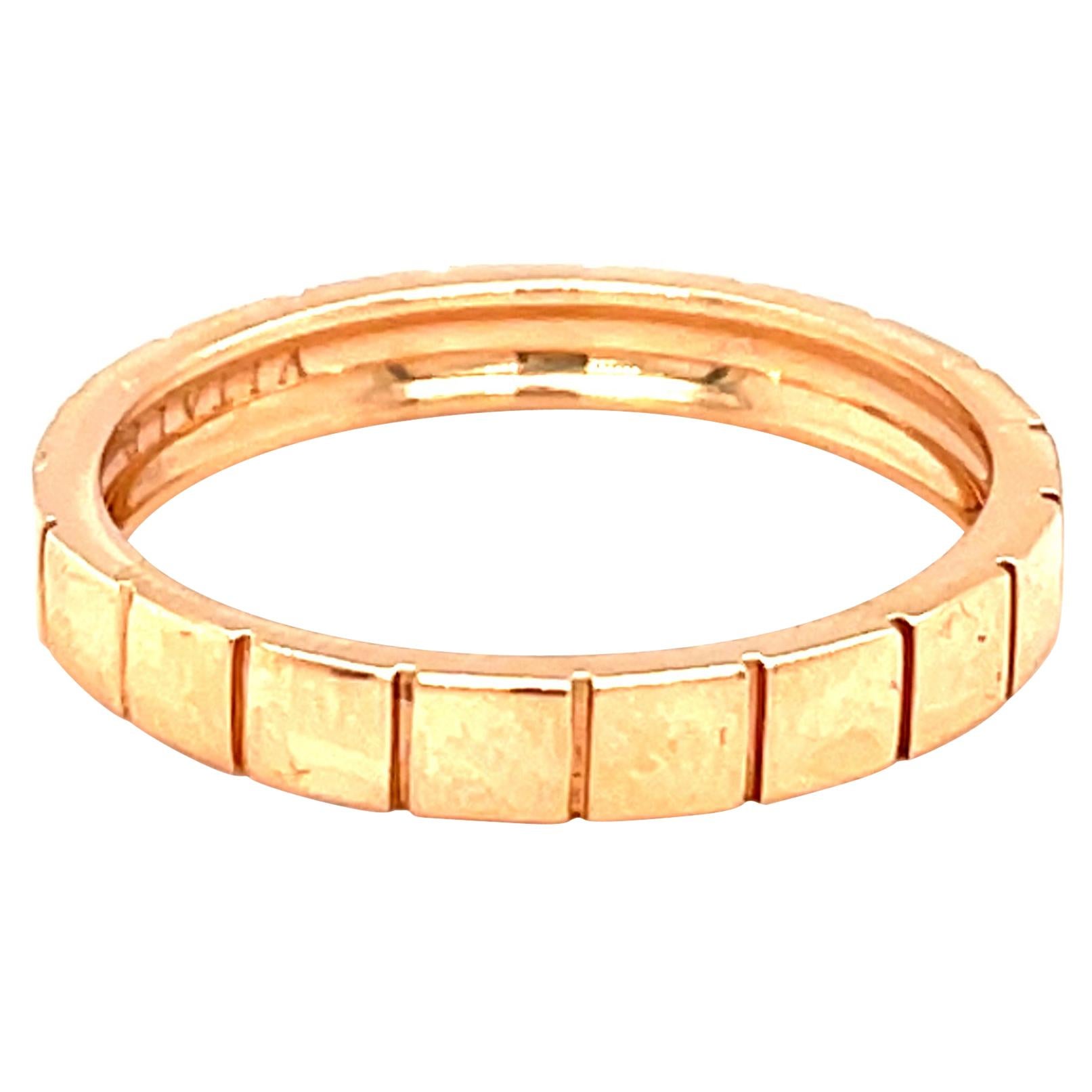 18 Karat Rose Gold Band Ring For Sale