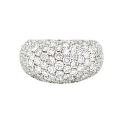18 Karat White Diamond Cocktail Ring
