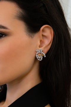 Vitale 1913 18 Karat Weißgold Diamant-Ohrstecker