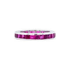 Vitale 1913 18 Karat White Gold Rubies Band Ring