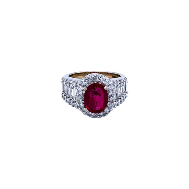 Ruby Diamond 18 Karat Gold Ring For Sale at 1stDibs
