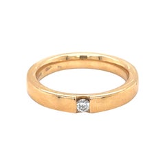 Used Vitale 1913 18 Karat Yellow Gold Diamond Band Ring