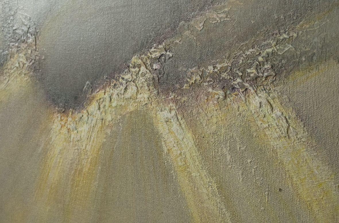 Motivo entusiasta, Pittura, Acrilico su tela - Abstract Painting Marrone di Vitaliy Pryzant