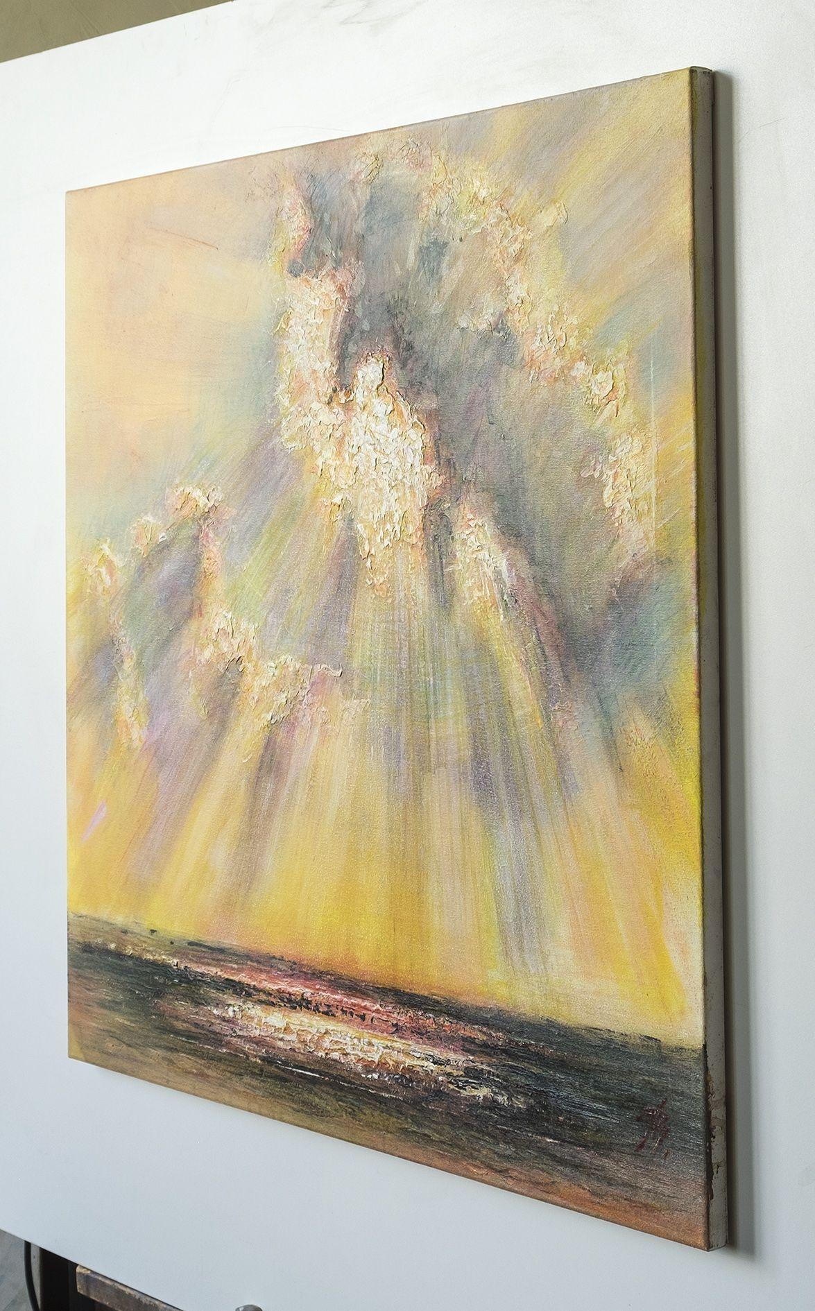 Fantasía del cielo, Pintura, Acrílico sobre lienzo - Painting de Vitaliy Pryzant