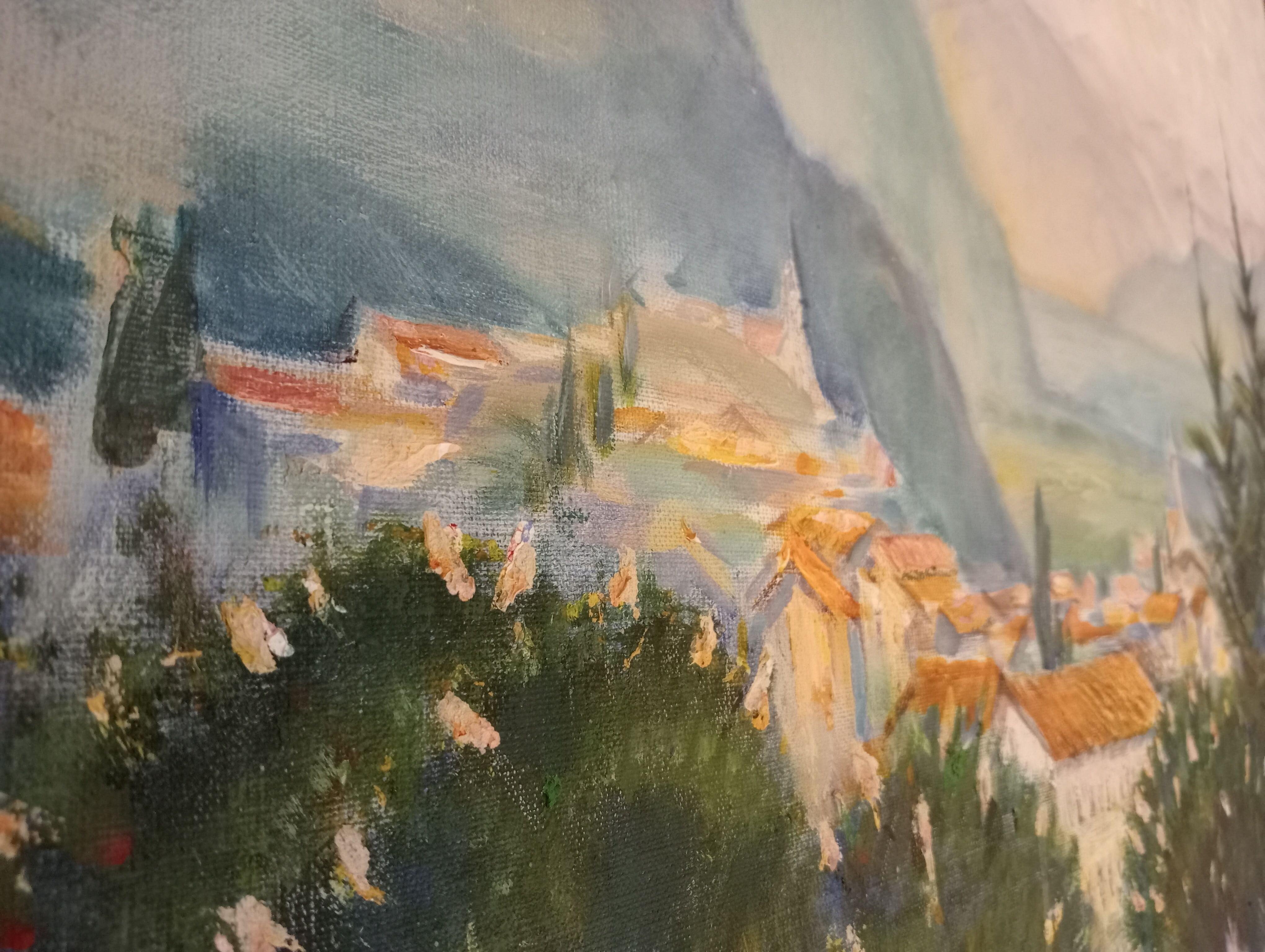 Italia. Bassano del Grappa, Pintura, Acrílico sobre lienzo - Painting Otro estilo de arte de Vitaliy Pryzant