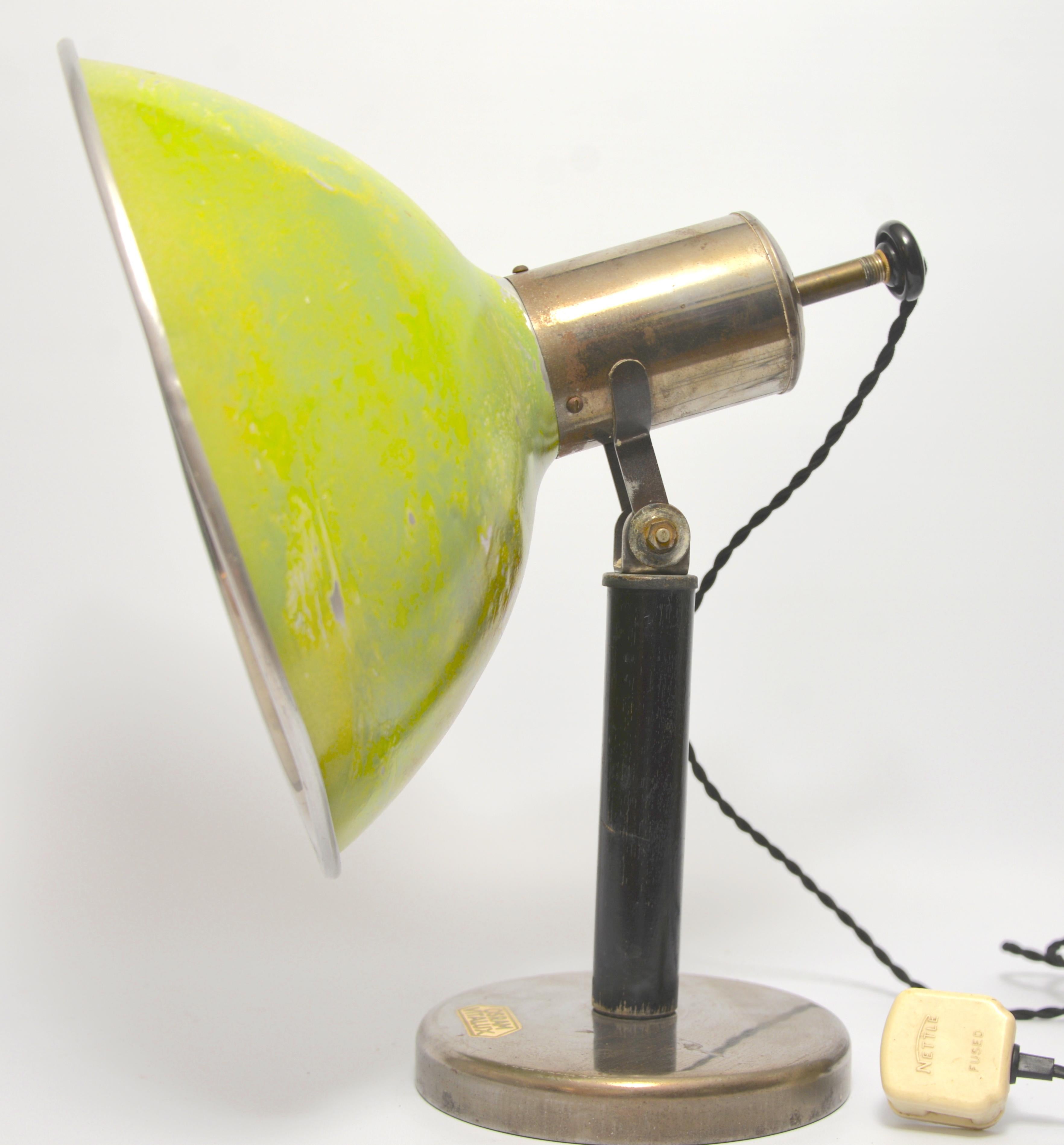 Osram vitalux lamp model G101 from the 1930s
 Green colour.
     