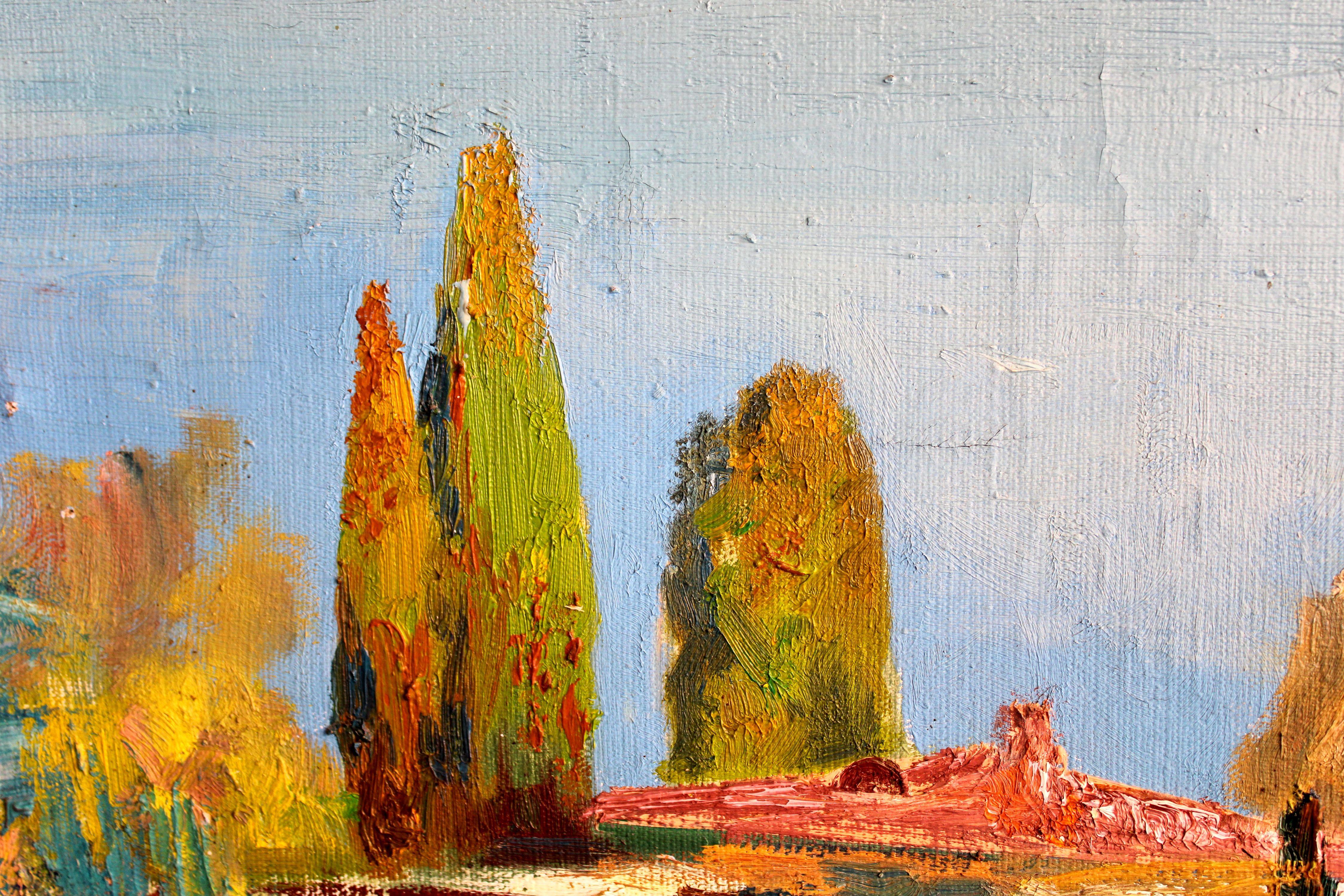 La baia di Cechov. 1976, tela, olio, 90x100 cm in vendita 4