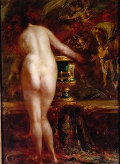 Bathers and Nude with a Vase by the Rubens Painting "Perseus and Andromeda"