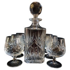 Vitange Bohemian Crystal Cut Drinking Set