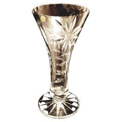 Vitange Bohemian Crystal Hand Cut Large Vase