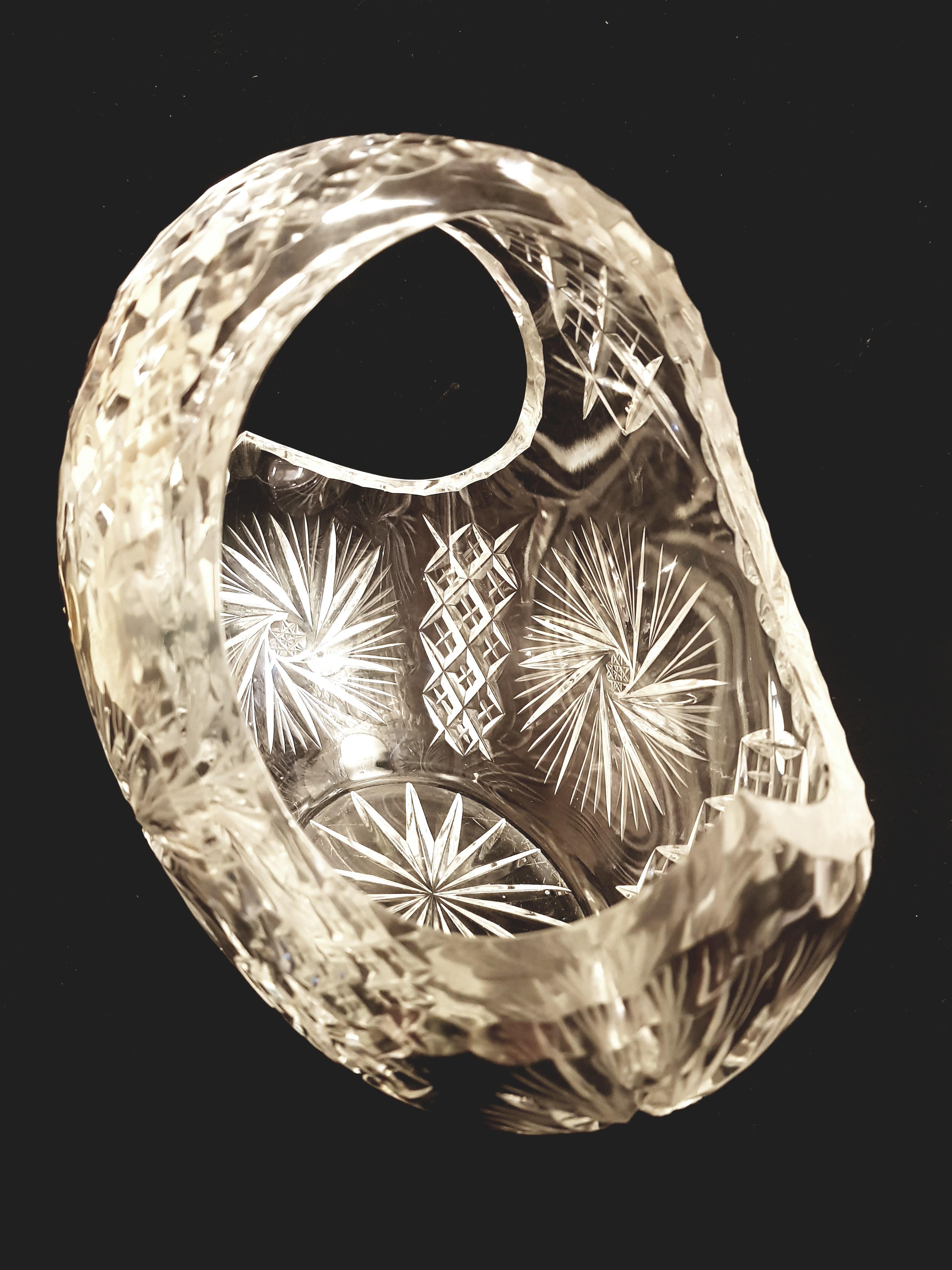 bohemia crystal basket