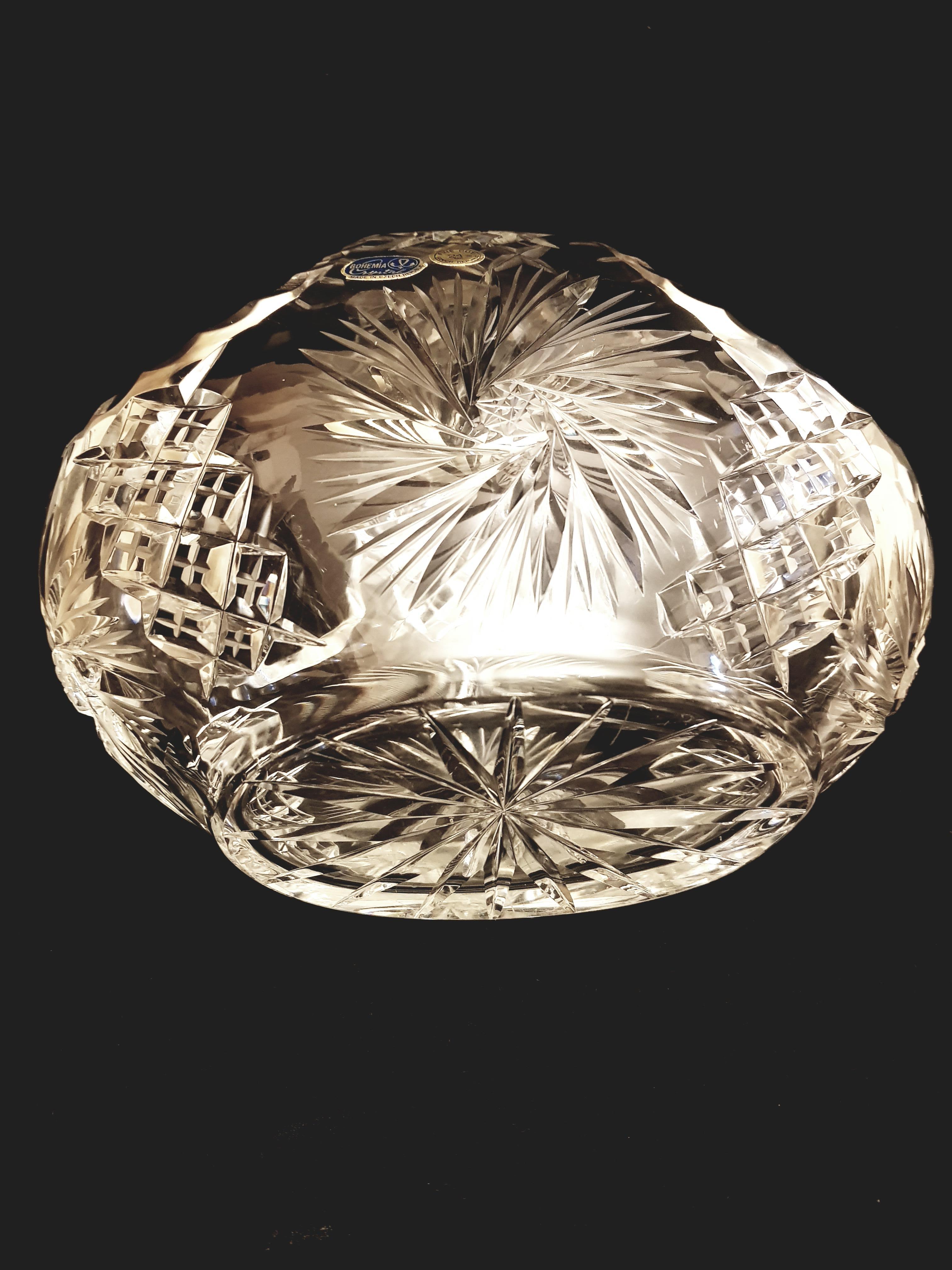 bohemian crystal basket