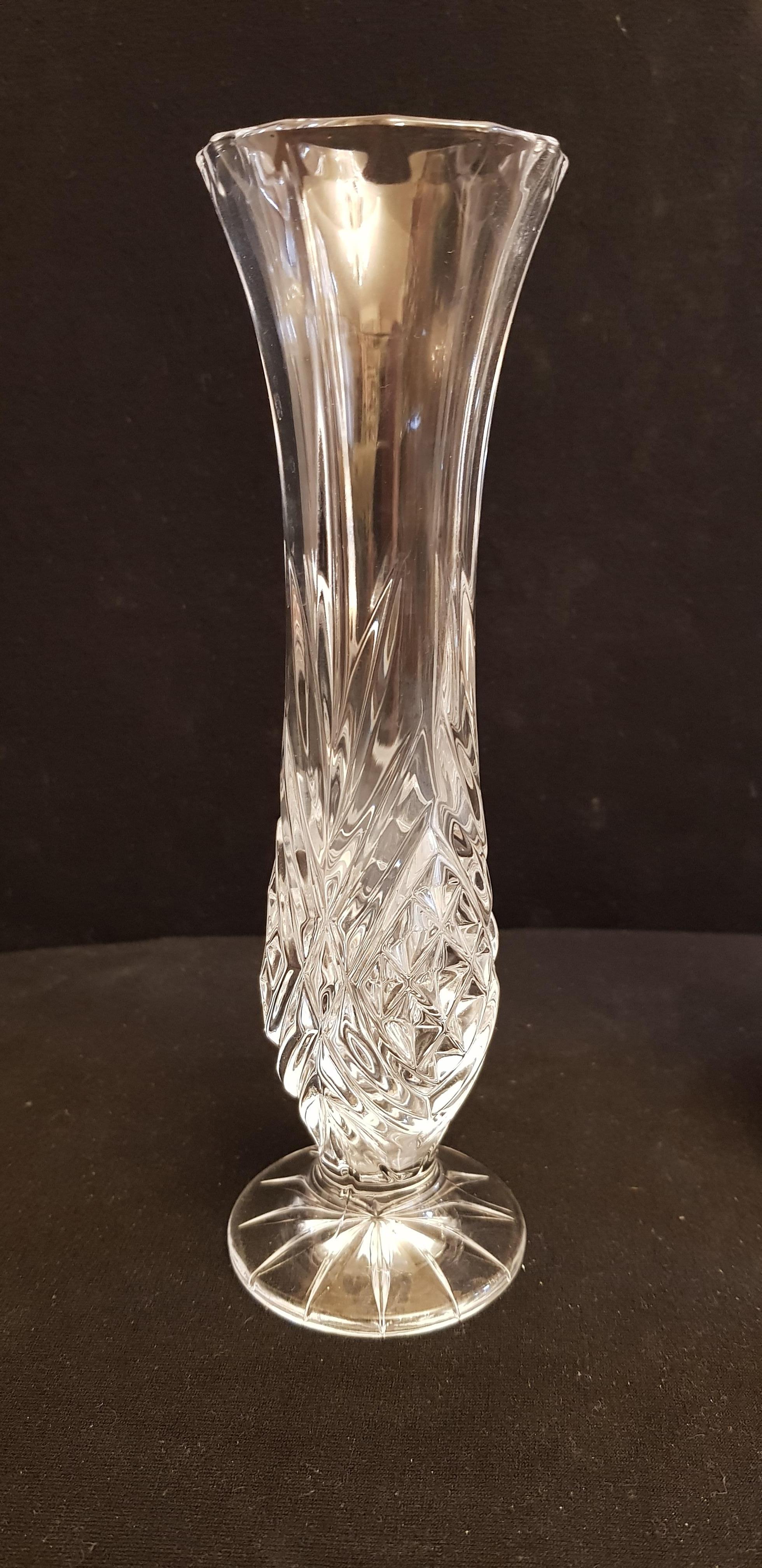Vitange Bohemian Hand Cut Crystal Vases For Sale 3
