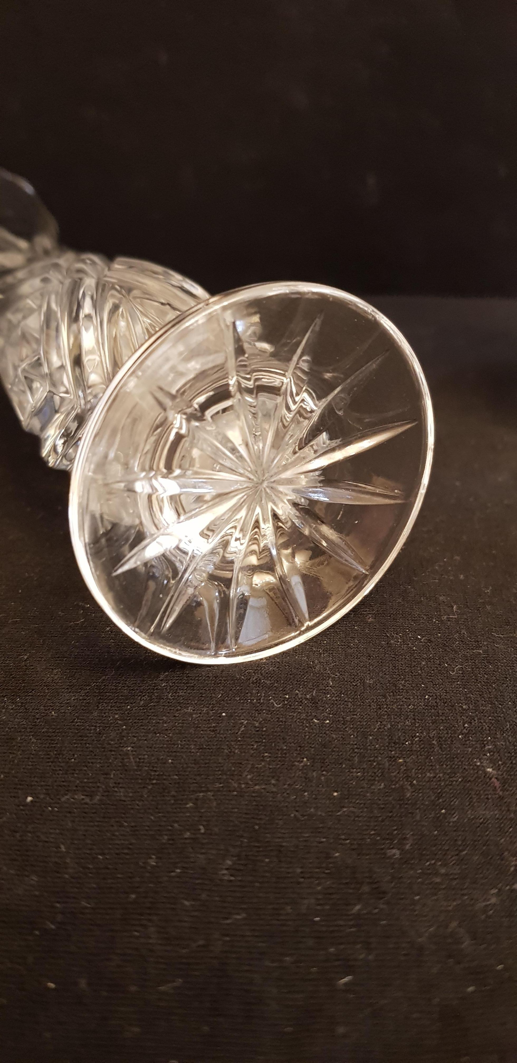 Vitange Bohemian Hand Cut Crystal Vases For Sale 4