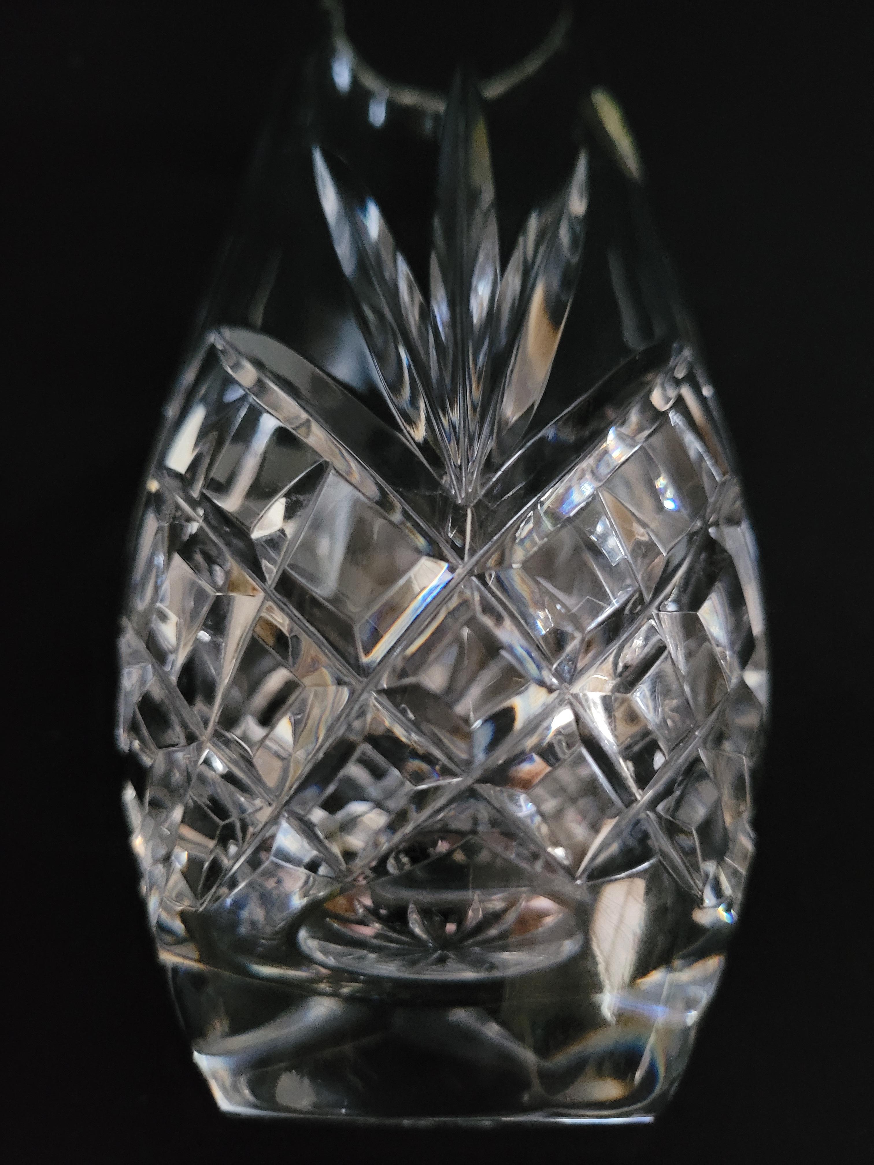Vitange Bohemian Hand Cut Crystal Vases For Sale 2