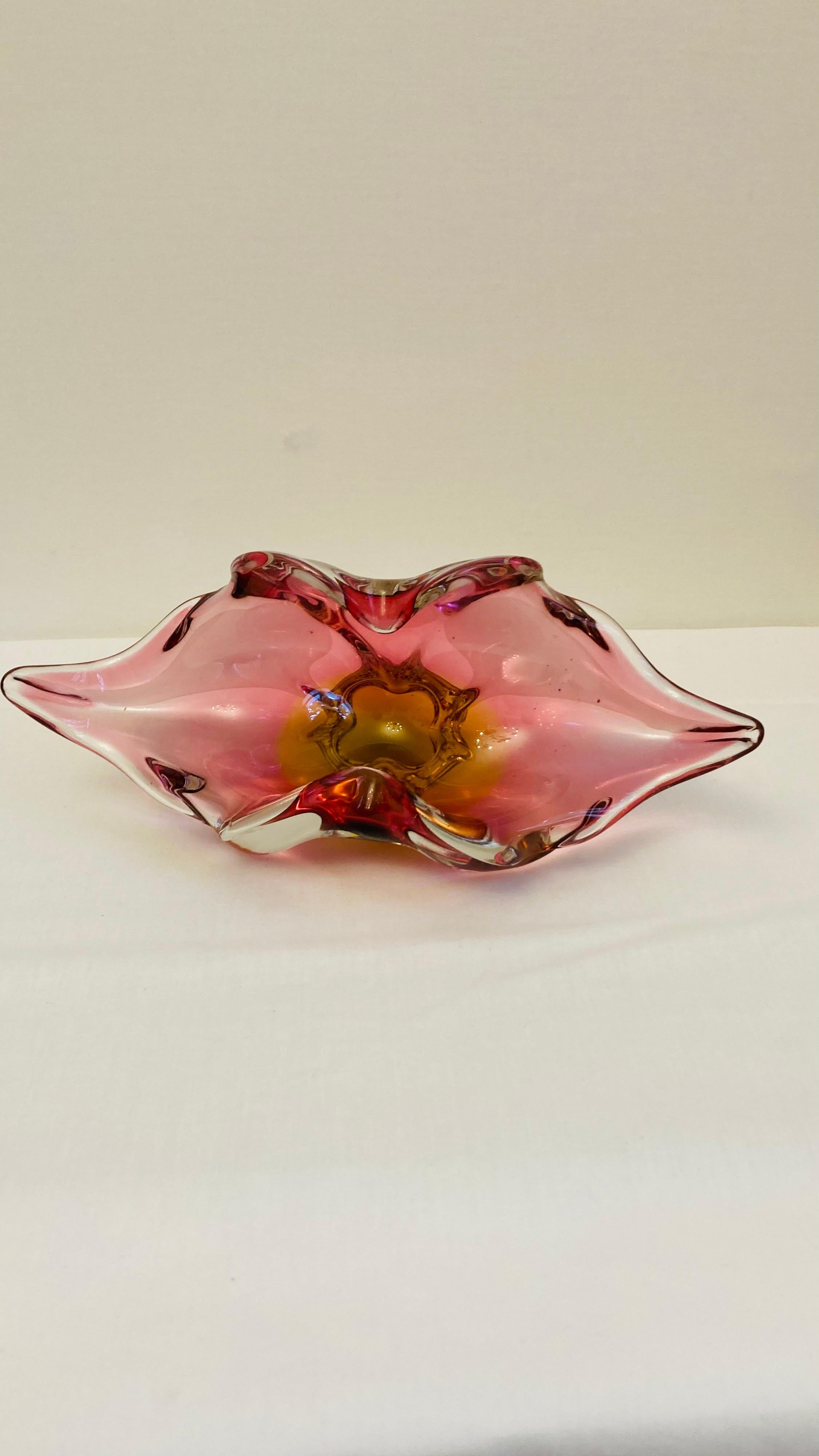 Mid-20th Century Vitange Bohemian Somerso Bowl For Sale