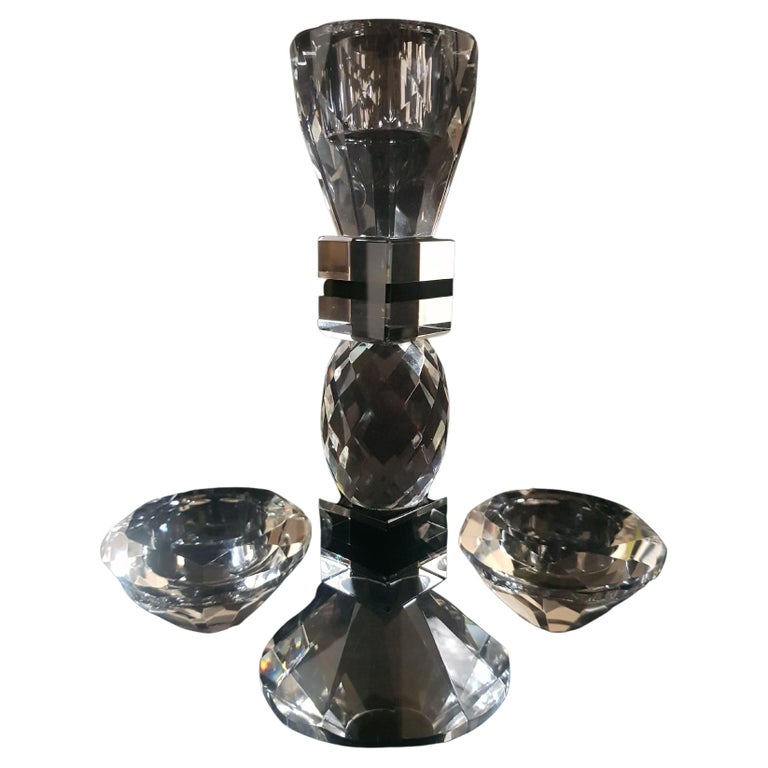 Vitange Brilliant Faceted Candle Holders For Sale