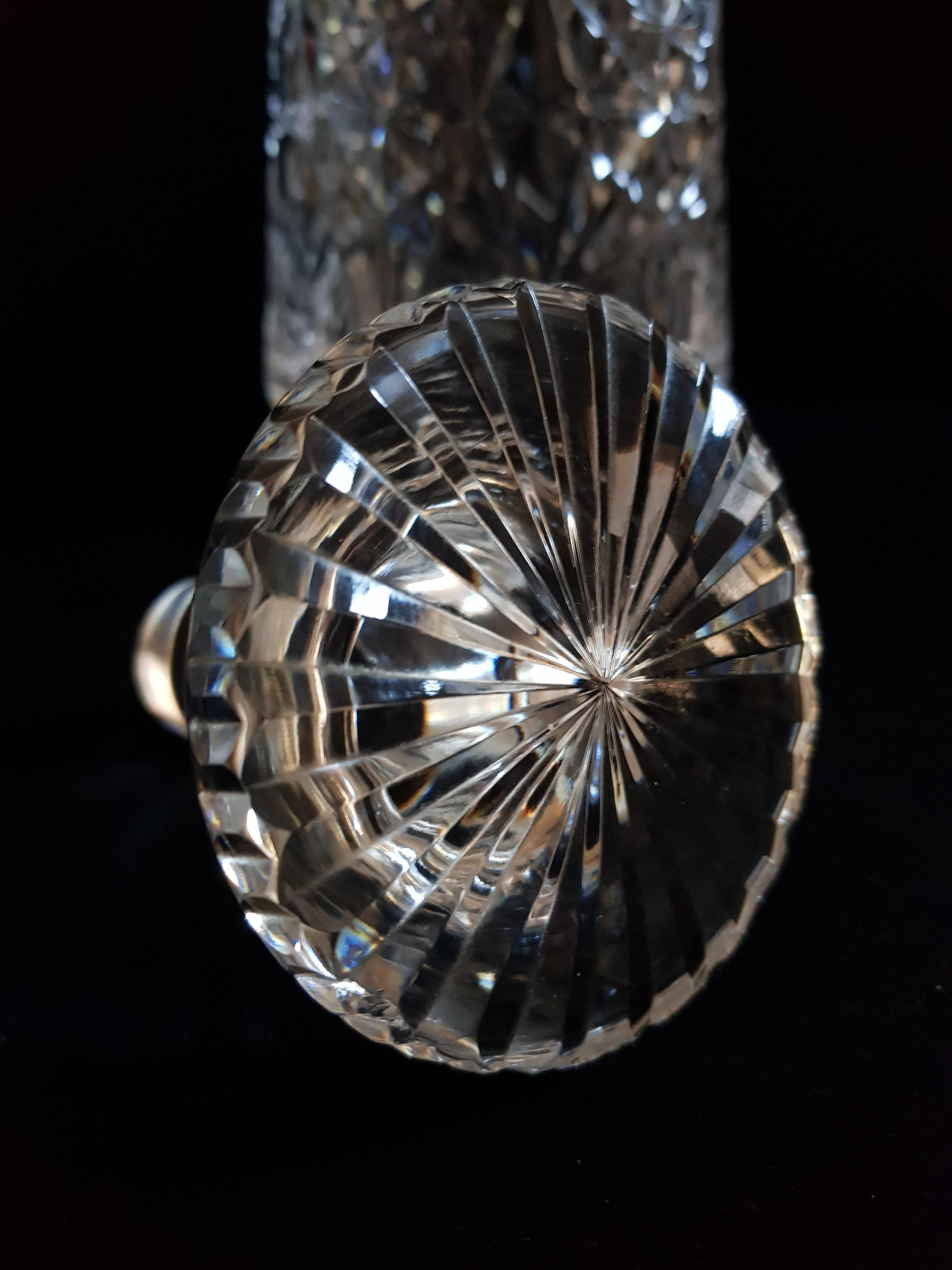 Czech Vitange Brilliant Hand Cut Bohemian Crystal Drinking Set For Sale