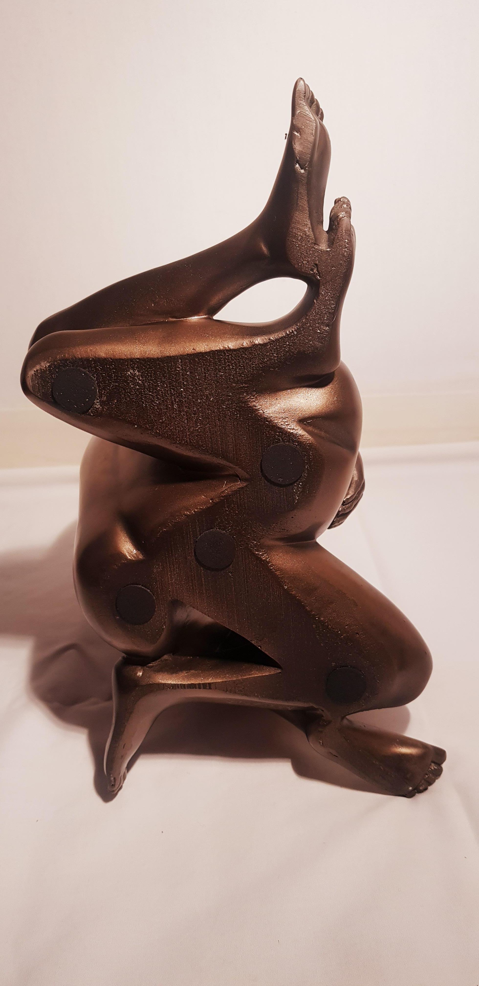 Vitange Bronze Lovers Sculpture Signed In Excellent Condition For Sale In Grantham, GB