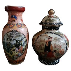 Vintage Vitange Chinese Ceramic Vase and Urn