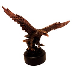 Vitange Eagle Sculpture Copper Plated