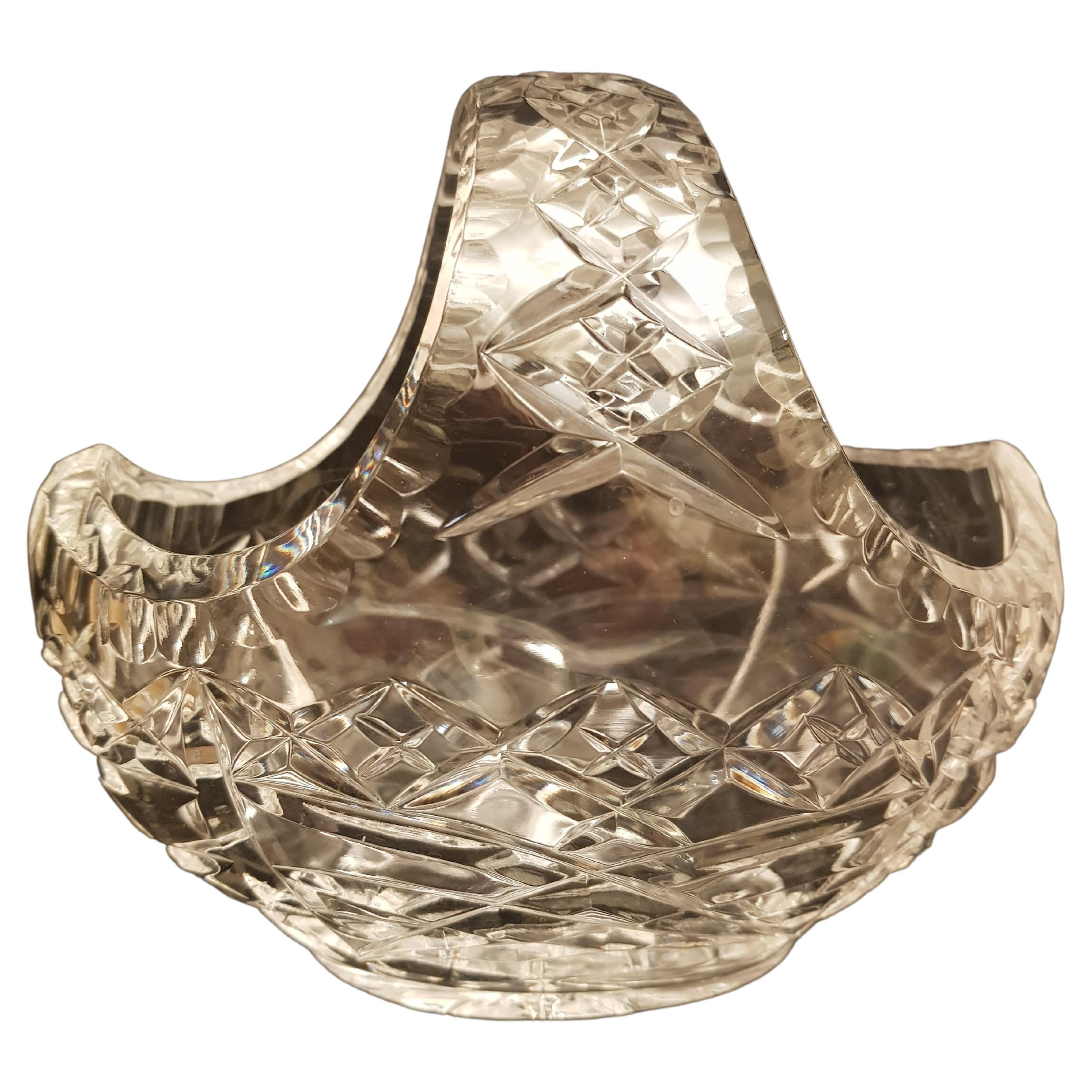 Vitange Edinburgh Crystal Round Vase and Dish For Sale at 1stDibs