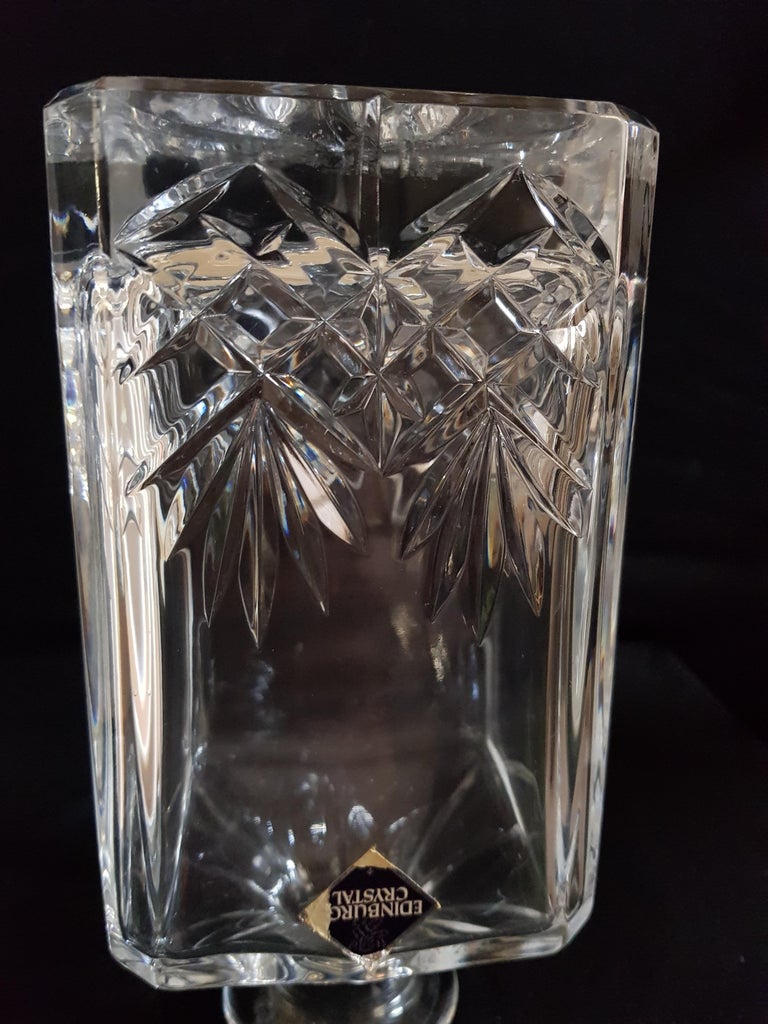 Late 20th Century Vitange Edinburgh Cut Crystal Drinking Set For Sale