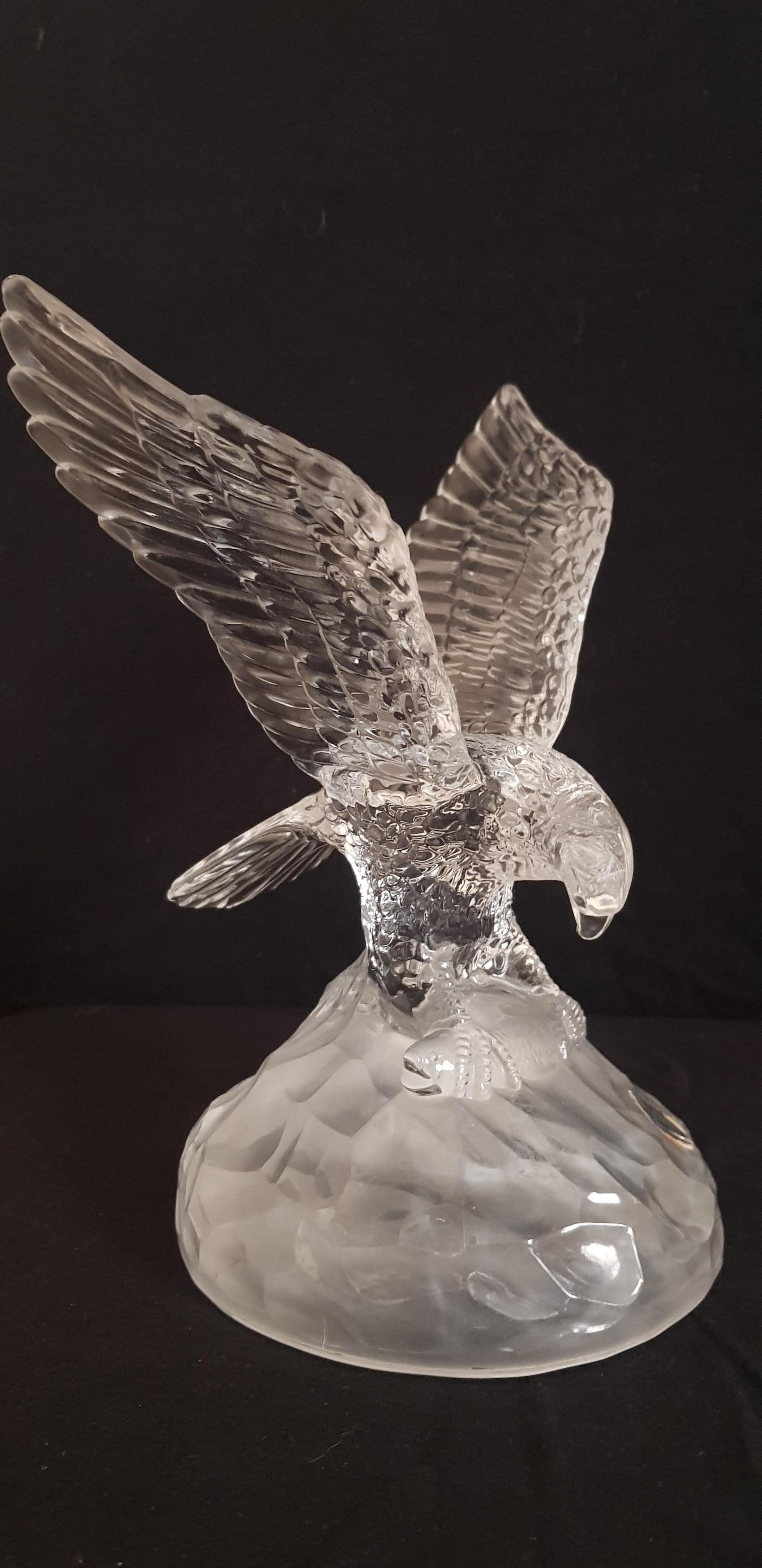 crystal eagle figurine